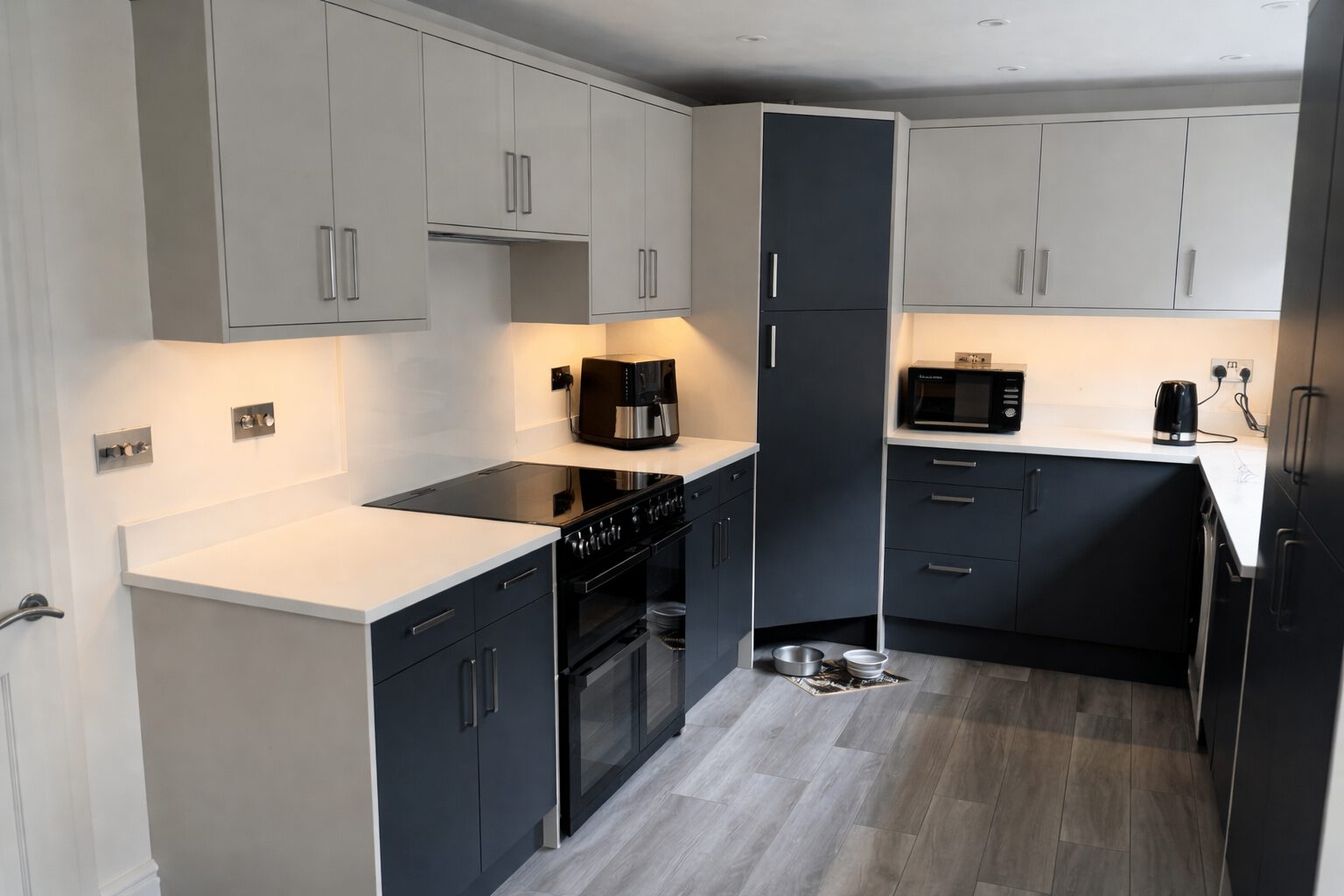 After photo of the kitchen diner renovation in Tycoch project