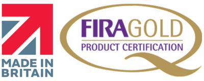 Made In Britain and FIRA Gold logos