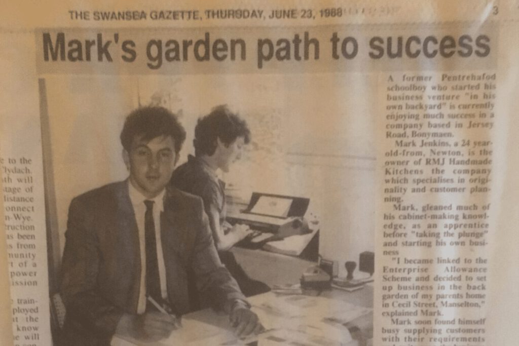 Mark Jenkins at work in 1988