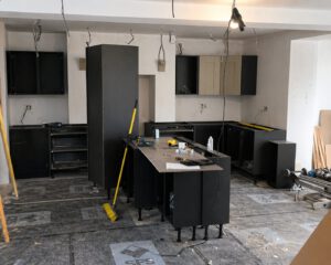 Kitchen renovation in progress